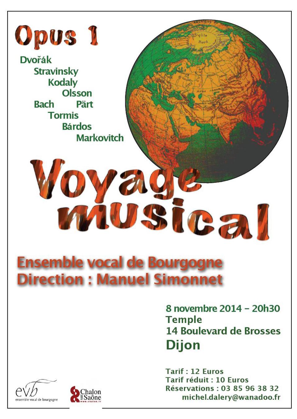 voyage musical Dijon